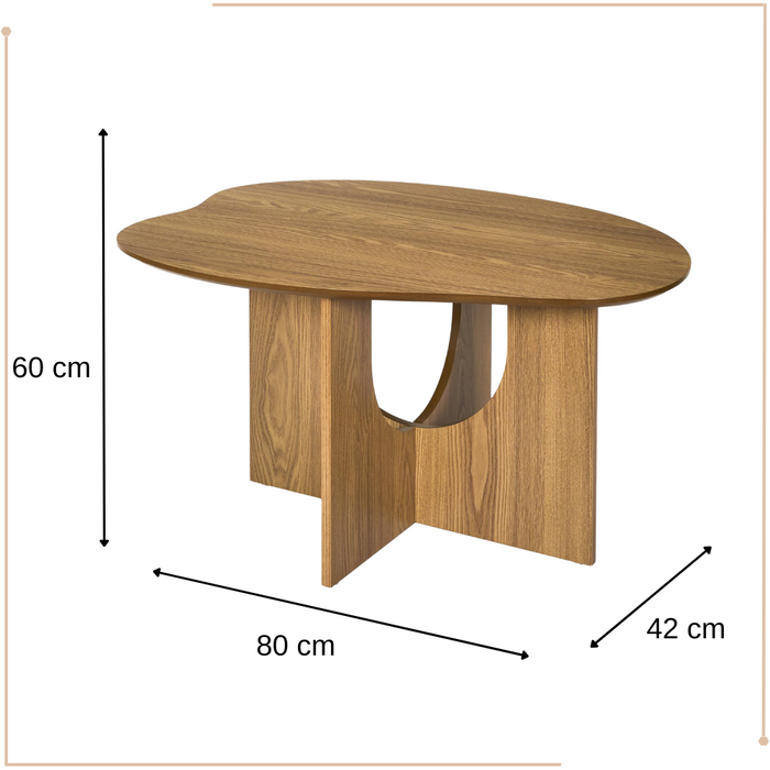 MISOU Calypso Koffietafel Salontafel Woonkamer Organische Koffie Ta...