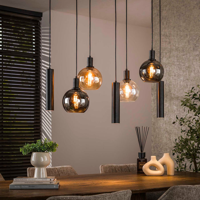 Giga Meubel - Hanglamp 7-lichts - 110x40x150cm - Sfera