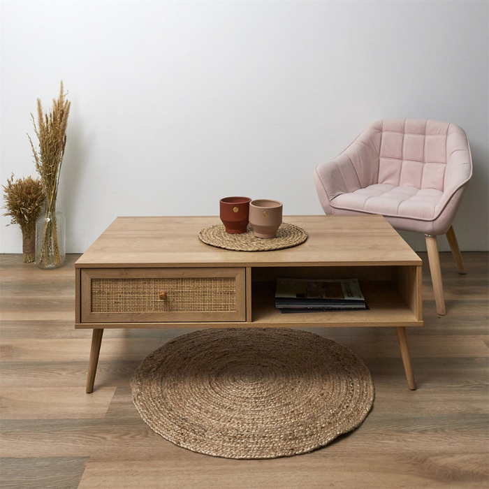 MISOU Bali Koffietafel Salontafel Woonkamer Rechthoekige Tafel Rota...