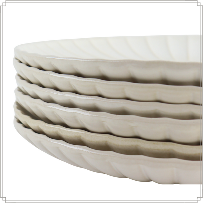 OTIX Dinerborden Bordenset 12 Persoons Onderborden 32cm Wit Keramie...