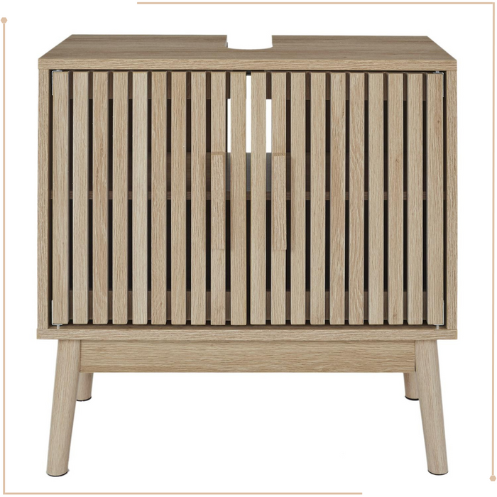 MISOU Klaus Wastafel Onderkast met Uitsparing Wastafelkastje Wasbak...