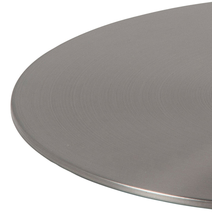 by fonQ Marble Salontafel Marmer - Ø 80 - Wit / Chroom