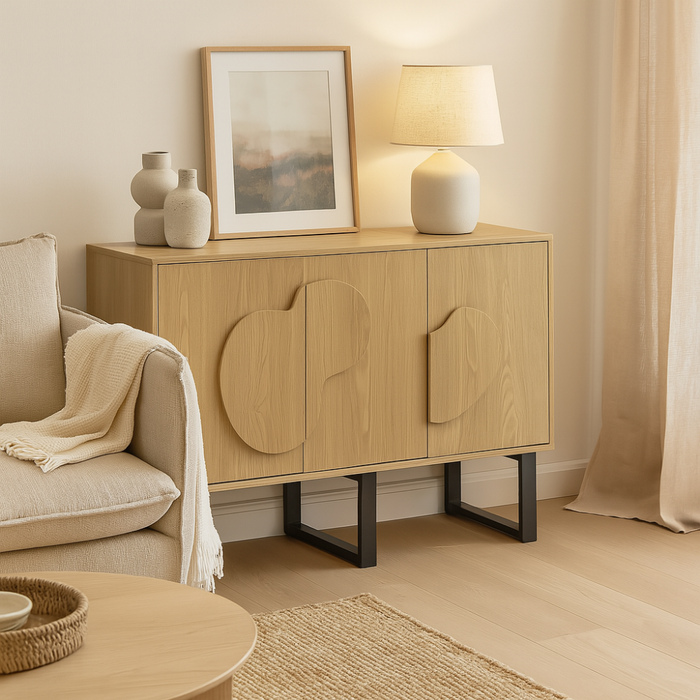 MISOU Calypso Buffetkast Dressoir Woonkamer Kast met Deuren Opbergk...