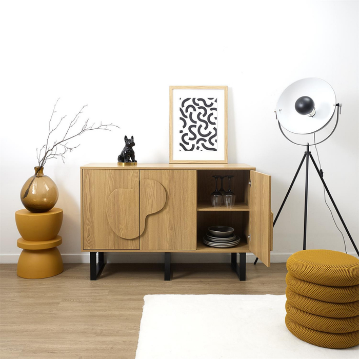 MISOU Calypso Buffetkast Dressoir Woonkamer Kast met Deuren Opbergk...