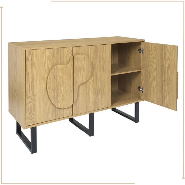 MISOU Calypso Buffetkast Dressoir Woonkamer Kast met Deuren Opbergk...