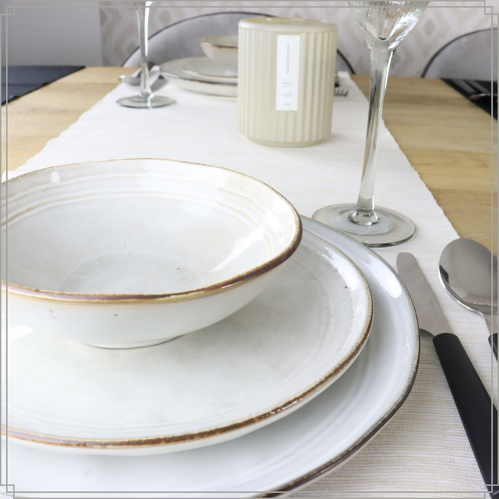 OTIX Serviesset 12-delig Bordenset 6-persoons Ontbijtborden Dinerbo...