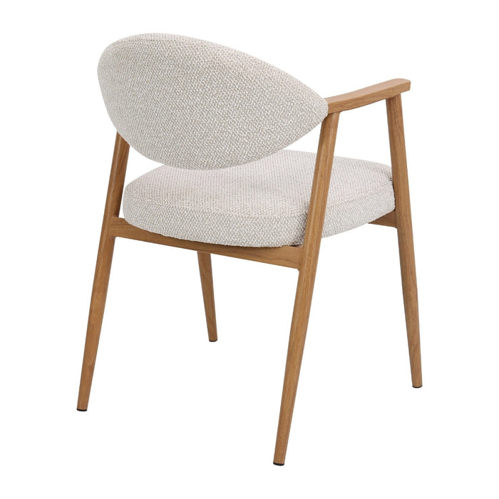 DÉJA Living - Eetkamerstoel Beige|Naturel - Karup - Set van 2