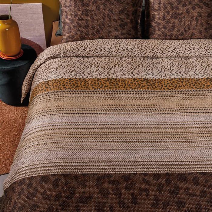 Beddinghouse Feis Dekbedovertrek 140 x 220 cm - Terra