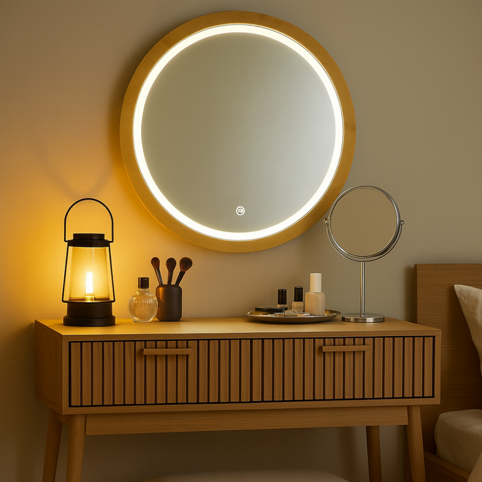 MISOU Klaus Kaptafel met LED Spiegel met verlichting Make up tafel...