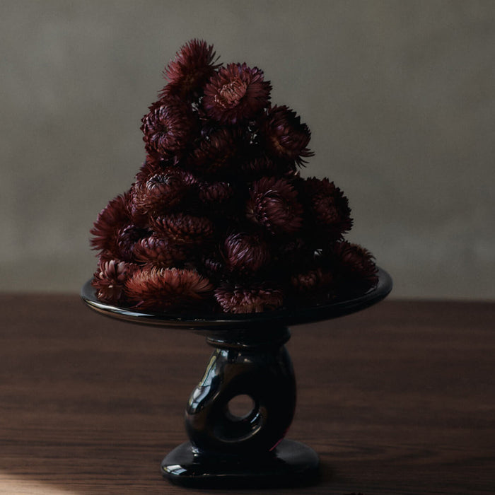 Ferm Living Damo Glazen Etagère - Ø 21 cm - Dark Grape