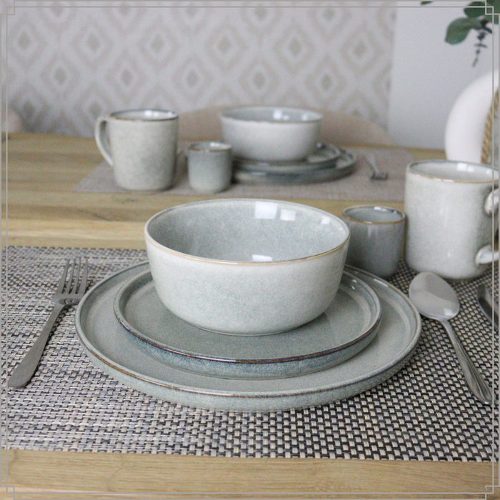 OTIX Serviesset 12-delig Bordenset 6-persoons Ontbijtborden Dinerbo...