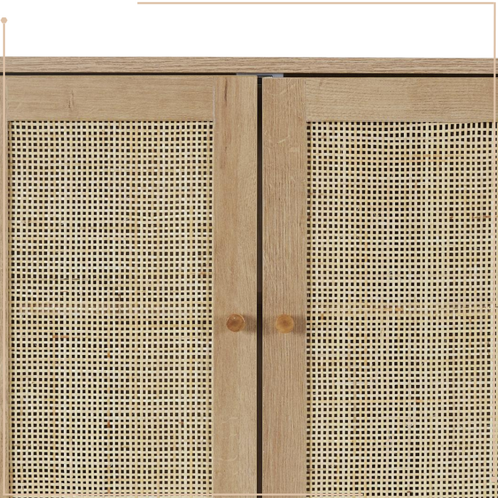 MISOU Bali Wandkastje Ophangbaar Zwevend Nachtkastje Wandkast Woonk...