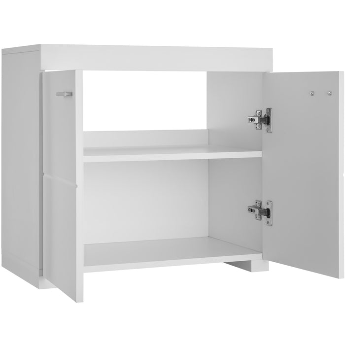 tectake® Wastafelonderkast Idris, 2 vakken, draagkracht 35 kg