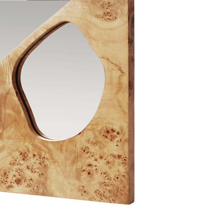 Ferm Living Folia Spiegel H 82 cm - Natural Burl
