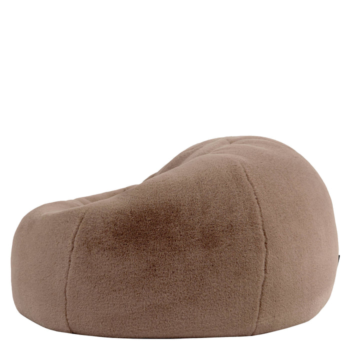 icon Kingston Zitzak - Fluffy Pluche Imitatiebont - Mocha