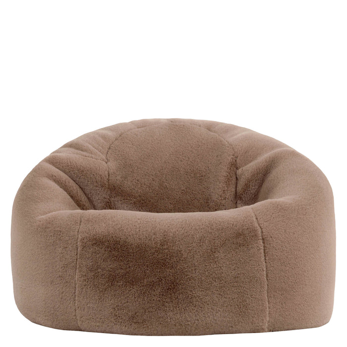 icon Kingston Zitzak - Fluffy Pluche Imitatiebont - Mocha