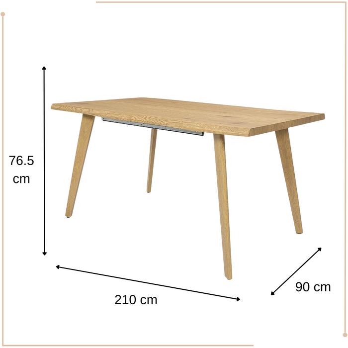 MISOU Calypso Uitschuifbare Eettafel 6 tot 8 Personen Tafel Uitschu...