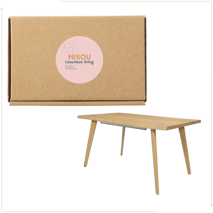 MISOU Calypso Uitschuifbare Eettafel 6 tot 8 Personen Tafel Uitschu...