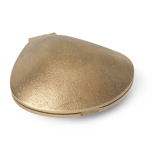 Ferm Living Clam Waxinelichthouder - Messing