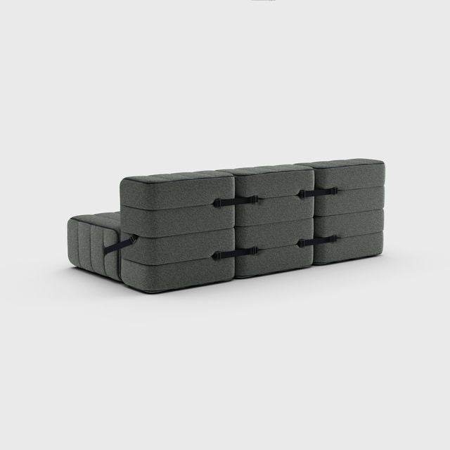 Curt-Set 6 - e.g. Flexibele 3-zitter - Sera - Gravel (Grijs)