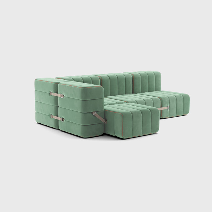 Curt-Set 9 - Barcelona - Patina (licht Groen)