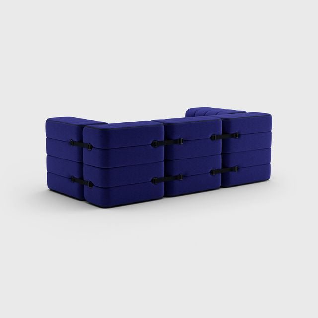 Curt-Set 7 - e.g. Flexibele 2-zitter - Jet - blauw