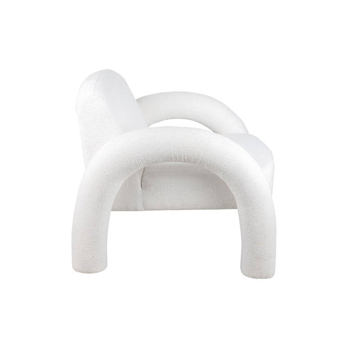 Leitmotiv Stoel Brazo Melange - Wit - 88x74x74cm