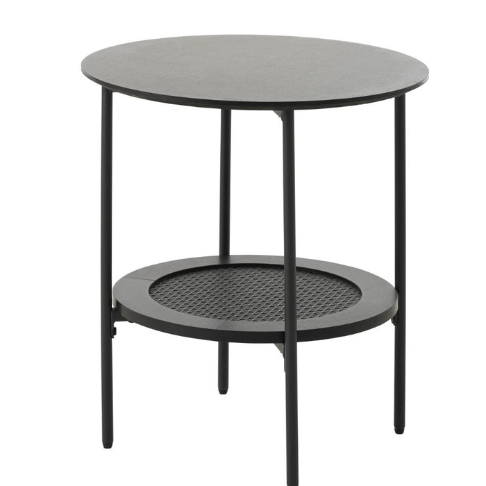 Giga Living - Nachtkastje Zwart Rond - Ø50x50cm - Pensacola