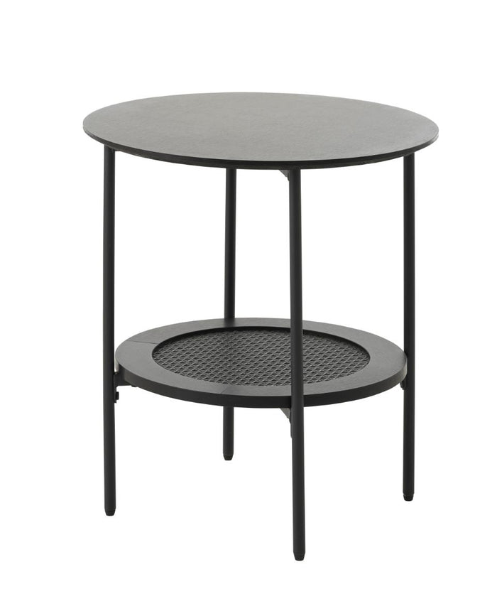 Giga Living - Nachtkastje Zwart Rond - Ø50x50cm - Pensacola