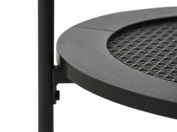 Giga Living - Nachtkastje Zwart Rond - Ø50x50cm - Pensacola