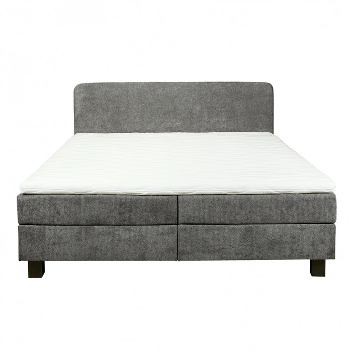 Boxspring Bilbao - Antraciet|Grijs - Textiel