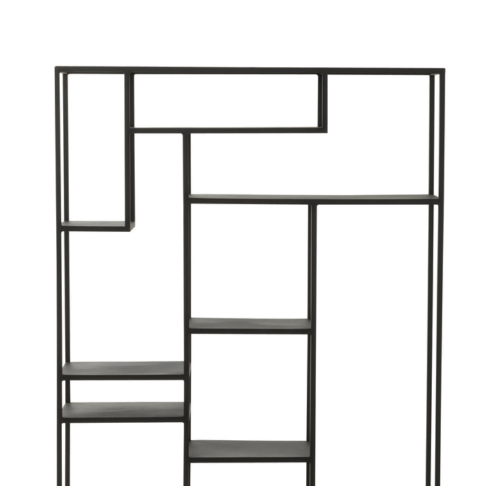 J-Line rek Ongelijke Legplank - metaal - zwart