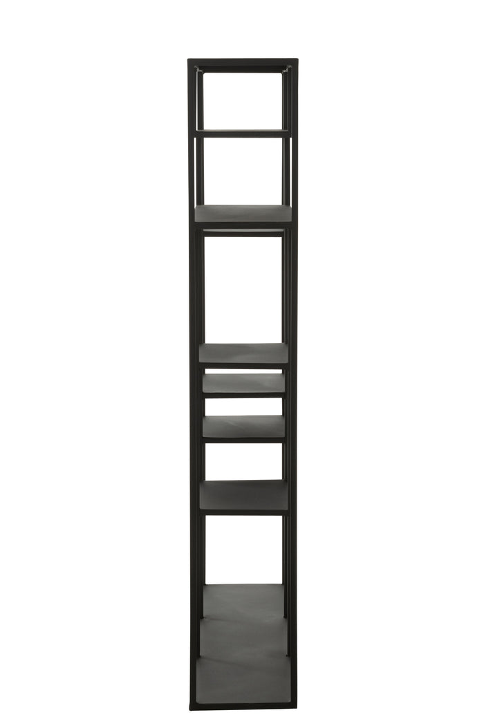 J-Line rek Ongelijke Legplank - metaal - zwart