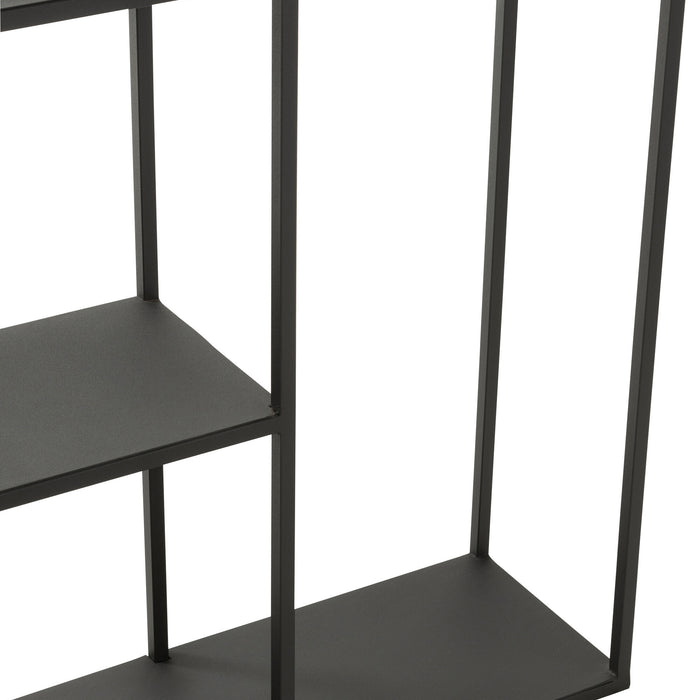 J-Line rek Ongelijke Legplank - metaal - zwart