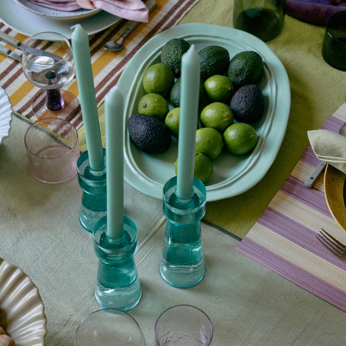 HKliving Arte Kandelaar Medium - Ice Blue