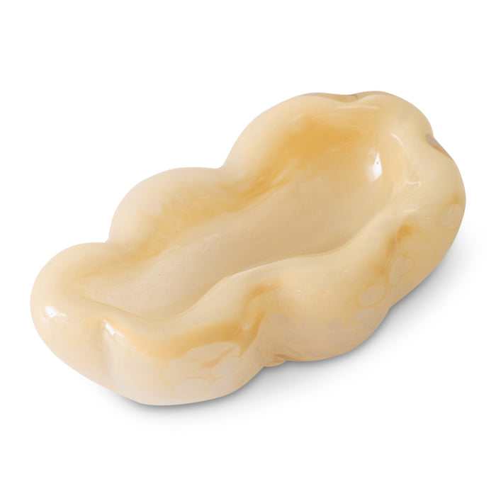 HKliving Glazen Schaal - Oyster