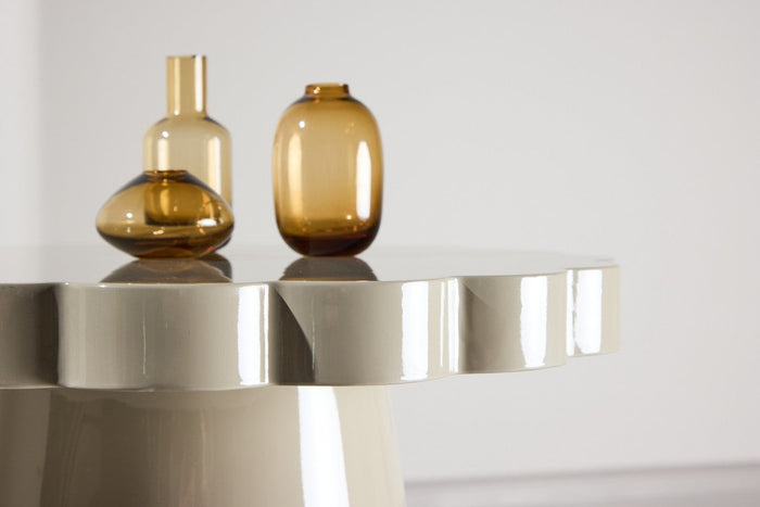 Rebellenclub Aris Bijzettafel - ¿45 cm - Glossy Beige