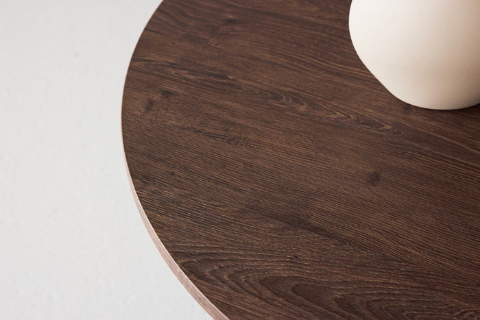 Rebellenclub Yune Salontafel - ø80 cm - Bruin