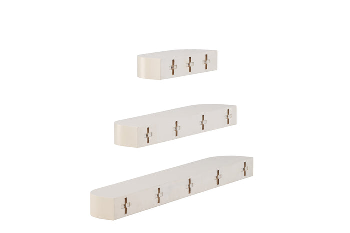 Rebellenclub Nerano Wandplanken - set van 3 - Beige