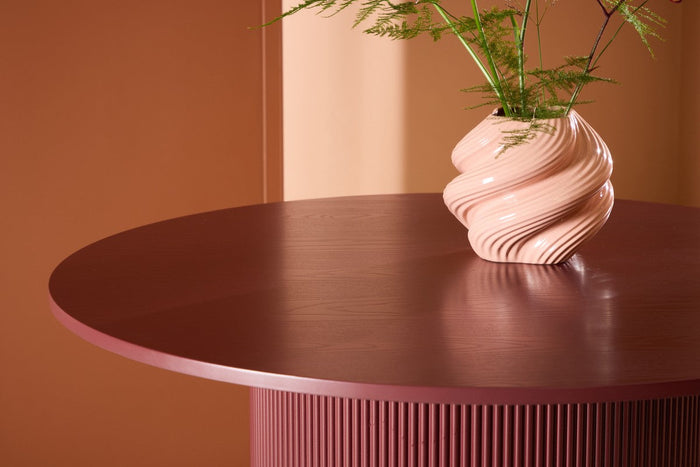 Rebellenclub Graus Eetkamertafel - ¿110 cm - Bordeauxrood