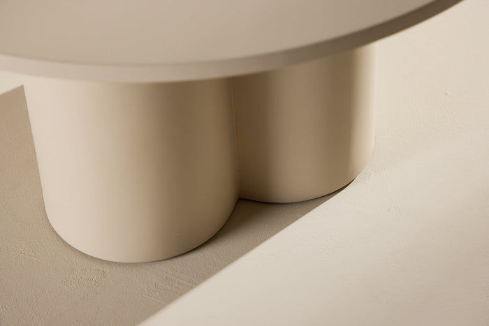 Rebellenclub Grenaa Salontafel - ø80cm - Beige