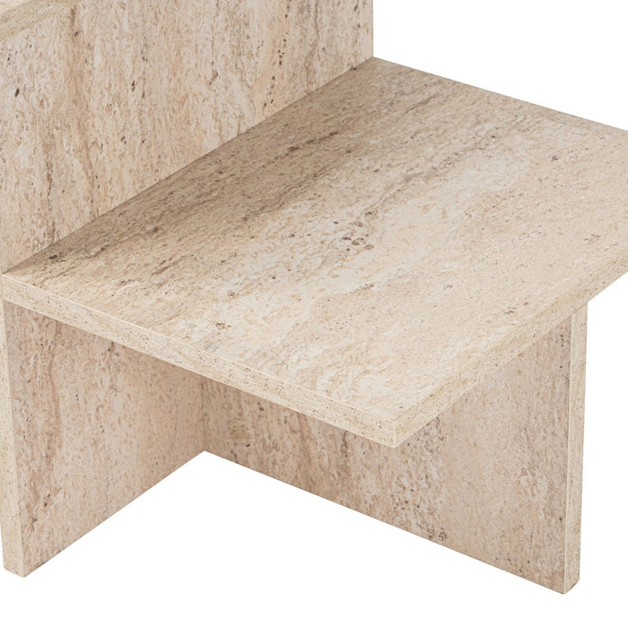 Giga Meubel - Salontafel Travertin Hout - 80x40x40cm - Harmony