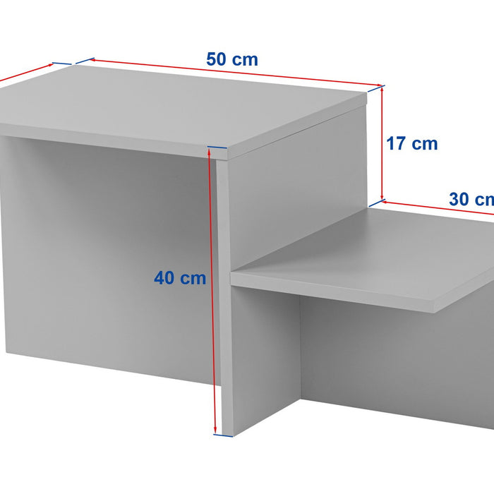 Giga Meubel - Salontafel Travertin Hout - 80x40x40cm - Harmony