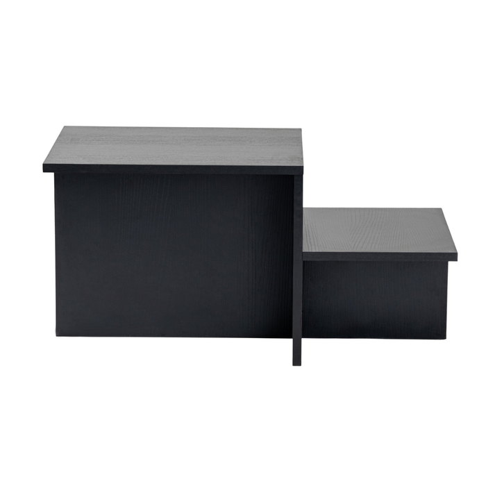 Giga Meubel - Salontafel Zwart Hout - 80x40x40cm - Harmony