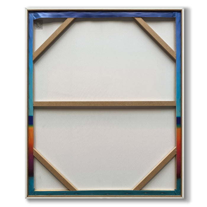 by fonQ Neon Blaze Schilderij 100 x 120 cm - Wit