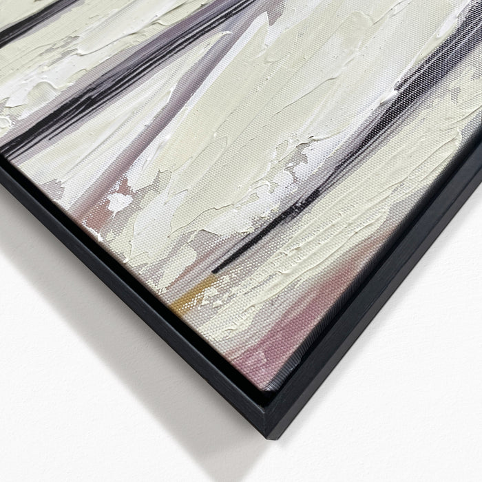 by fonQ Shy Layers Schilderij 78 x 100 cm - Zwart