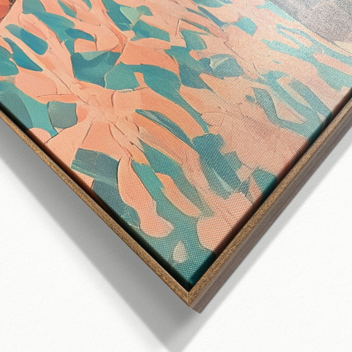 by fonQ Tropic Gent Schilderij 100 x 120 cm - Walnoot