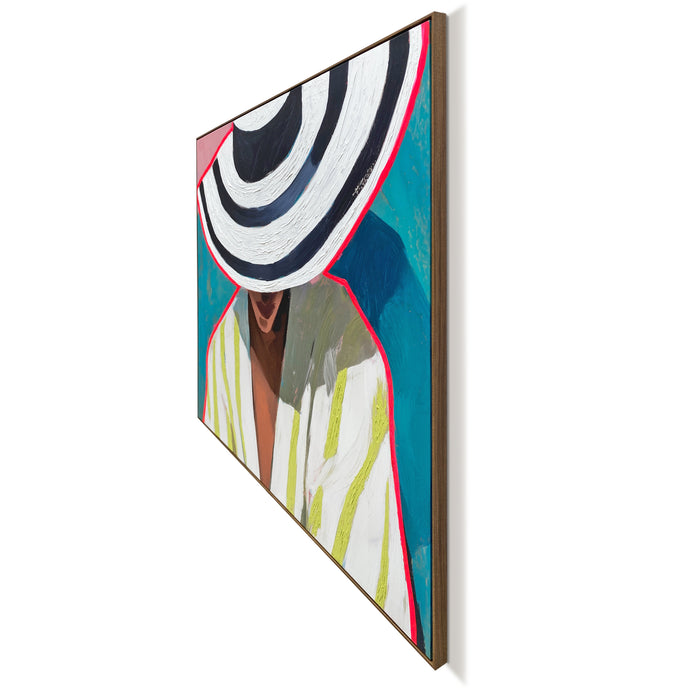 by fonQ Linen Grace Schilderij 100 x 120 cm - Walnoot