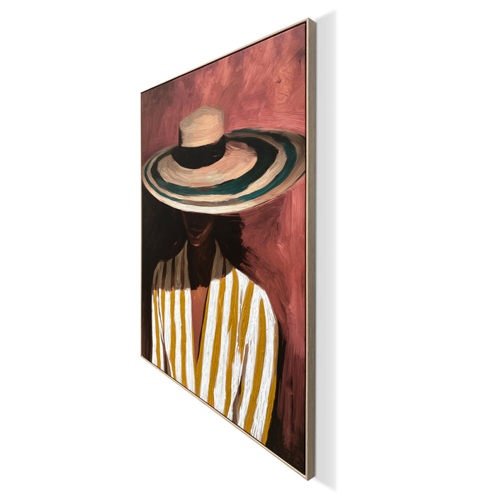 by fonQ Silent Muse Schilderij 78 x 100 cm - Eiken