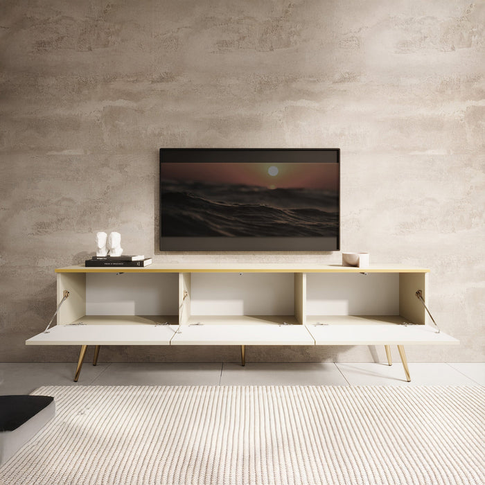 Meubella - TV-Meubel Orleans - Beige - 175 cm - Staand